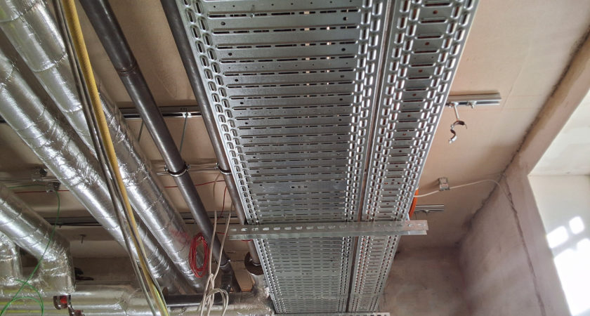 Elektroinstallationsarbeiten, Baustelle